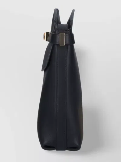 Ferragamo Shoulder Bag With Adjustable Strap And Gold-tone Hardware