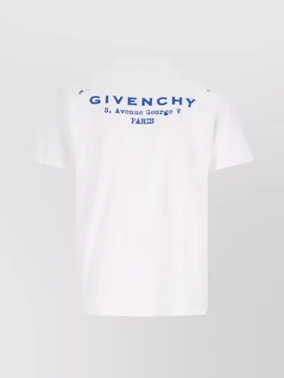 Givenchy Crew Neck Graphic Print Short Sleeves In White