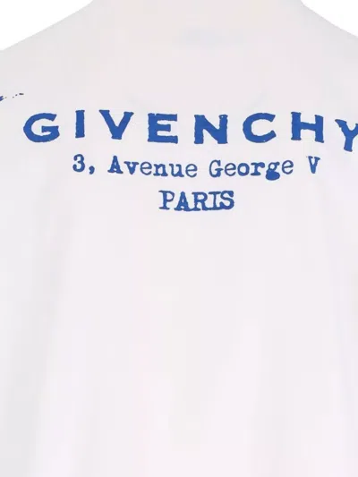 Givenchy Crew Neck Graphic Print Short Sleeves In White
