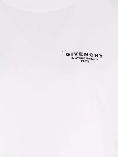 Givenchy Crew Neck Lightweight Top With Short Sleeves In White