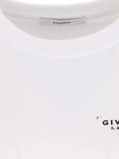Givenchy Crew Neck Lightweight Top With Short Sleeves In White