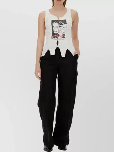 Our Legacy Alloy Wide Leg Trousers With Side Pockets In Black