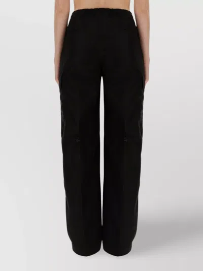 Our Legacy Alloy Wide Leg Trousers With Side Pockets In Black