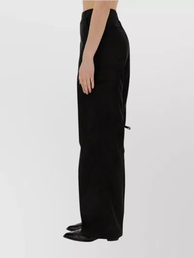 Our Legacy Alloy Wide Leg Trousers With Side Pockets In Black