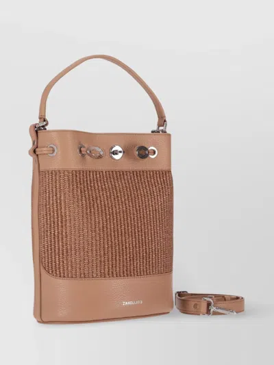 Zanellato Woven Texture Top Handle Shoulder Bag