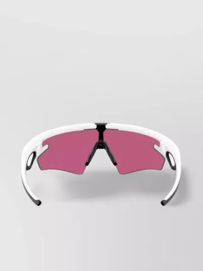 Oakley Wraparound Sunglasses With Curved Temples And Nose Pads