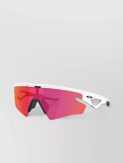 Oakley Wraparound Sunglasses With Curved Temples And Nose Pads