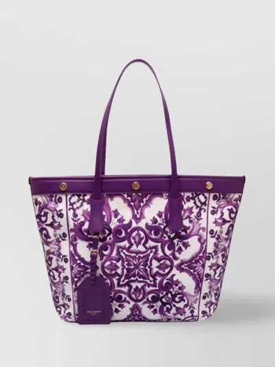 Dolce & Gabbana Canvas Shopping Bag St+vit.all