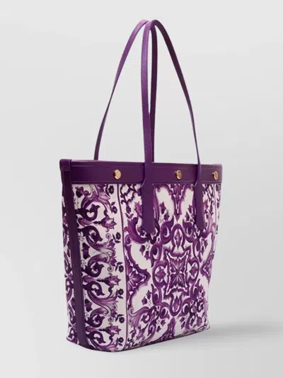 Dolce & Gabbana Canvas Shopping Bag St+vit.all