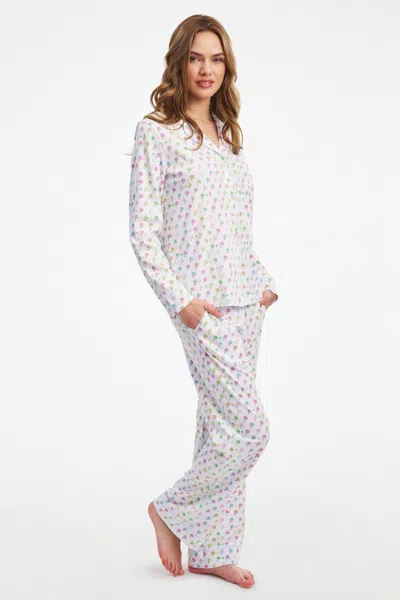 Stoney Clover Lane Palm Dreams Long Sleeve Polo Pajamas