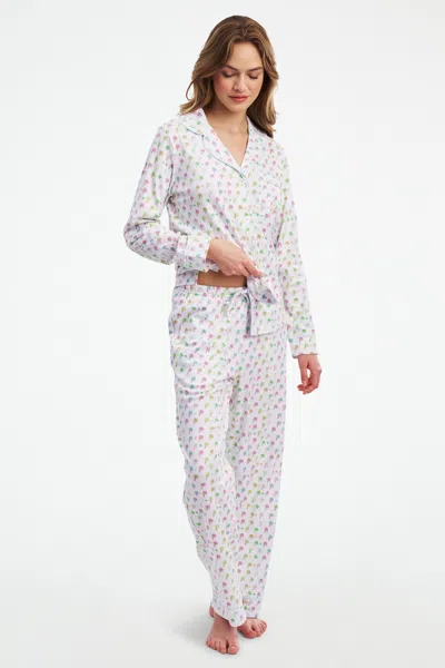 Stoney Clover Lane Palm Dreams Long Sleeve Polo Pajamas