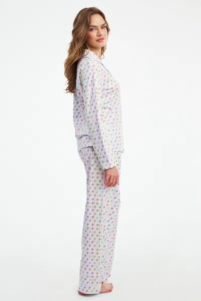 Stoney Clover Lane Palm Dreams Long Sleeve Polo Pajamas