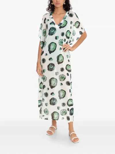 Brigitte Graphic-print Kaftan