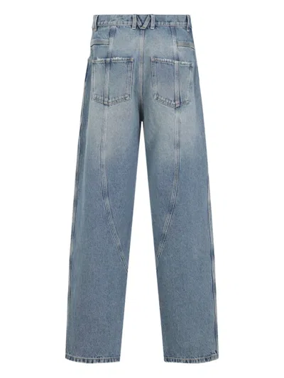 Moschino Relaxed High-waist Jeans With Classic Five-pocket Styling In Blue
