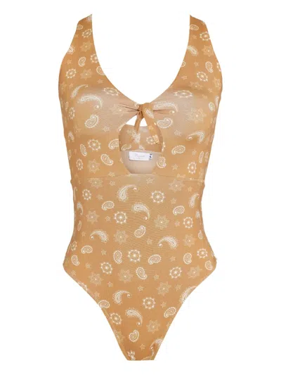 Brigitte Paisley-print Swimsuit