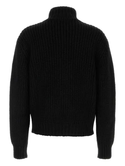 Namacheko Evan Cardigan Wool High Collar In Black