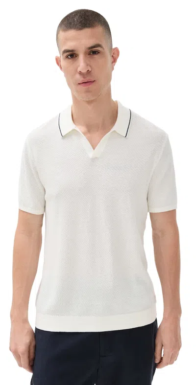 Marine Layer Greyson Sweater Polo White
