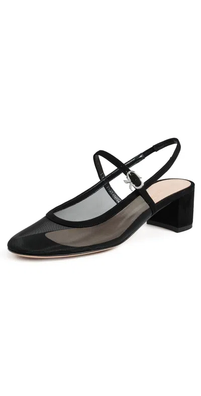Gianvito Rossi 45mm Francoise Pumps In Black