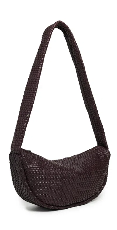 St Agni Lattice Weave Crescent Bag Port