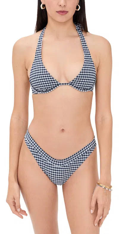 L*space Isa Bikini Top Atta Girl Gingham In Multi