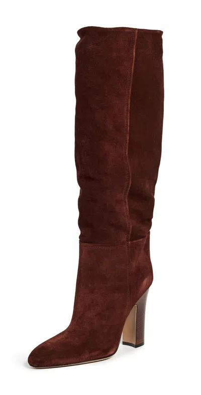 Paris Texas Lavinia Boots 100mm Mogano In Brown