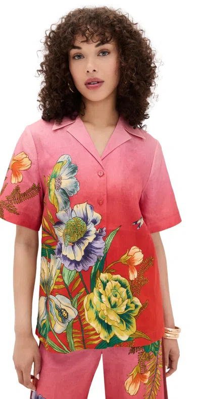 Alemais Inez Shirt Pink Ombre In Multi