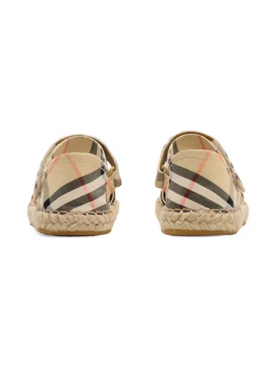 Burberry Check-pattern Espadrilles In Brown