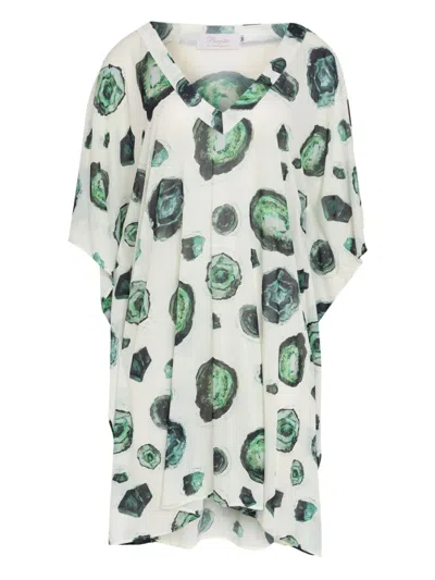 Brigitte Graphic-print Kaftan
