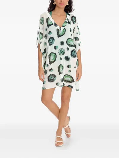 Brigitte Graphic-print Kaftan