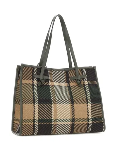 Marcella Club Check-pattern Tote Bag
