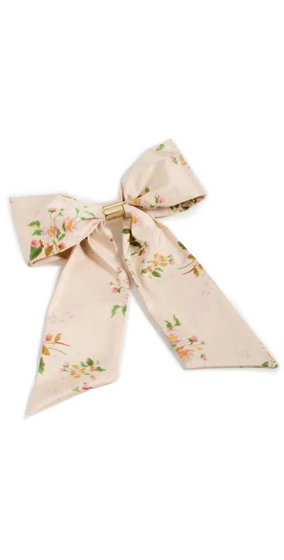 Lelet Ny Glossy Amy Bow Barrette Rose Quartz
