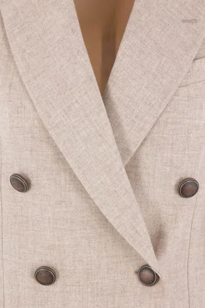 Brunello Cucinelli Jacket In Neutral