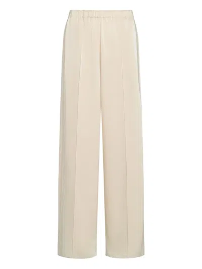 Vince Side-stripe Trousers In Neutral