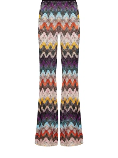 Missoni Chevron-pattern Trousers In Multi