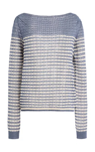 Proenza Schouler White Label Britta Breto-striped Knit Sweater In Multi