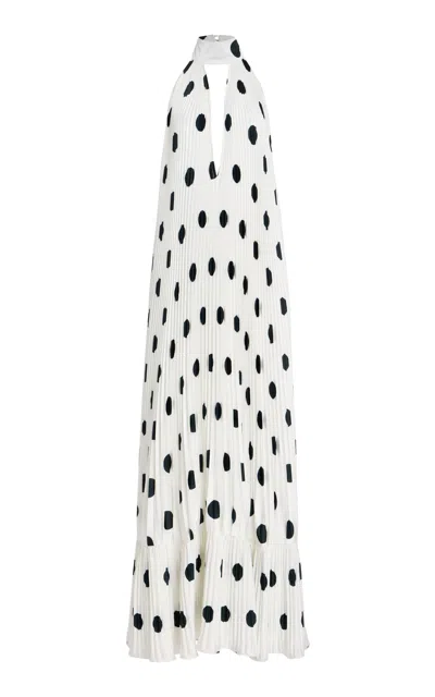 L'idée Libertie Pleated Gown In Multi