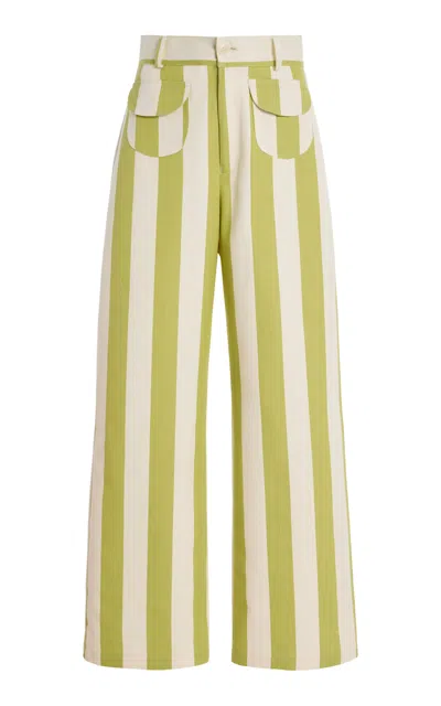 La Veste Parasol Cotton Pants In Multi