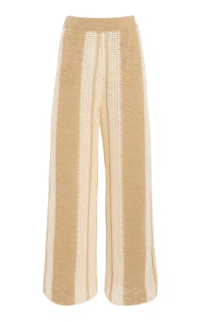 All That Remains Exclusive Jess Crocheted Cotton Pants In Neutral