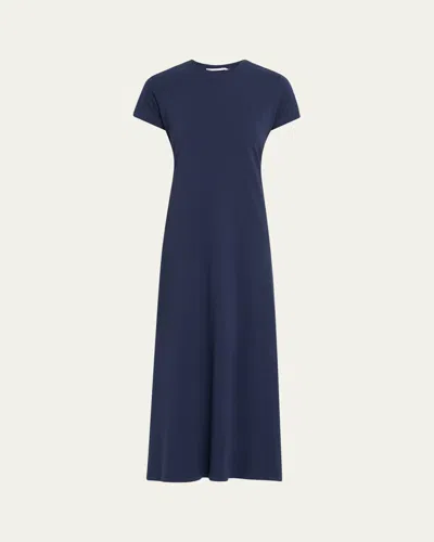Proenza Schouler White Label Noelle Dress In Jersey Dark Ink In Blue