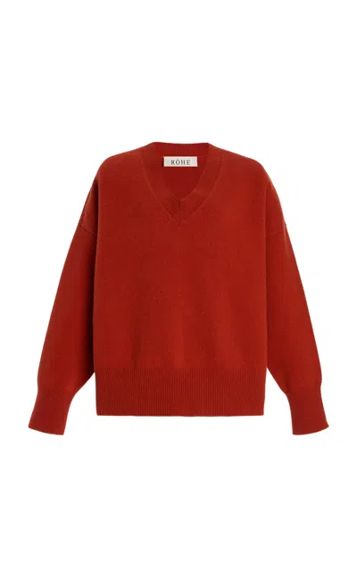 Rohe Knit Wool Sweater In Red