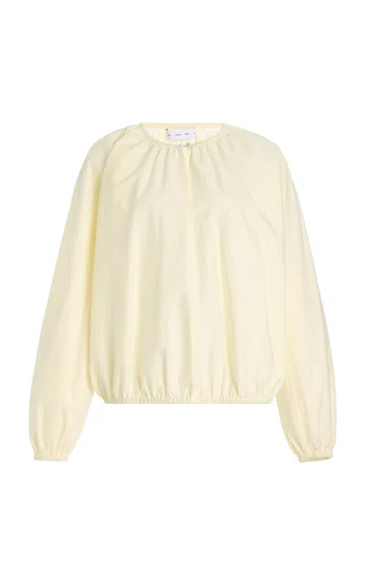 Proenza Schouler White Label Wendy Tech-poplin Top In Orange