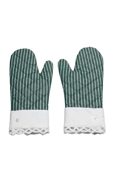 Gohar World Cotton Oven Gloves In Green