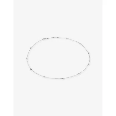 Carat London Womens Petra Sterling-silver And Cubic Zirconia Necklace
