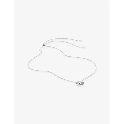 Carat London Womens Celene Sterling-silver And Cubic Zirconia Necklac In Metallic