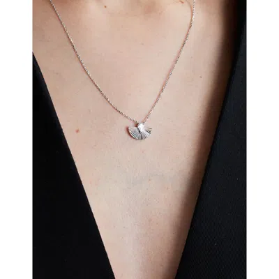 Carat London Womens Celene Sterling-silver And Cubic Zirconia Necklac In Metallic