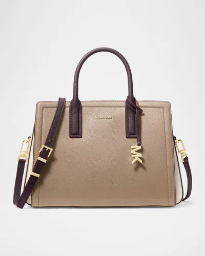 Michael Michael Kors Laila Medium Leather Satchel Bag
