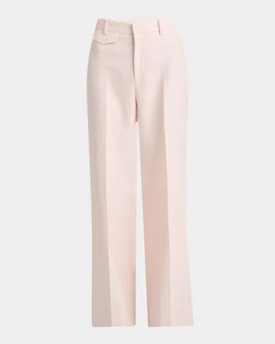 Chloé High-rise Wide-leg Suiting Trousers In Pink