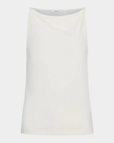 Vince Boat-neck Tank Top In White