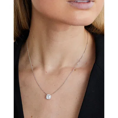 Carat London Womens Misha Sterling-silver And Cubic Zirconia Necklac In Metallic