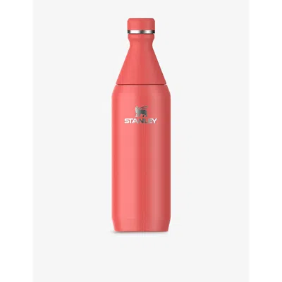 Stanley Hot Coral Gloss All Day Slim Stainless-steel Bottle 600ml